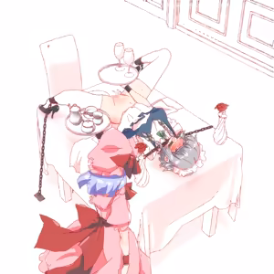 Page 124 of デザート咲夜さんをおいしくいただくおぜうさま。 - preview thumbnail