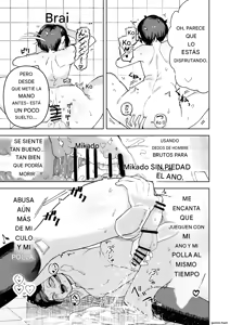 Page 34 of My beautiful boss (who's a power-harassing sadist) was masturbating anally at my desk, so I took advantage of his weakness to do all sorts of lewd things to him! Español - preview thumbnail