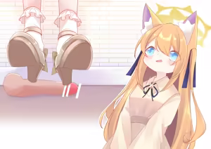 Page 19 of Mari-Chan Waiting For The Meeting - preview thumbnail
