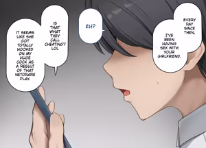 Page 296 of Netorare Purei o Shitara Aite no Ojisan ga Kyokon Datta ～Kanojo o Ikaserarenai Zako Osu no Boku wa Dekachin de Aegu Kanojo no Sugata de Nasakenaku Onanii o Suru～ - preview thumbnail