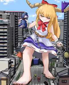 Page 12 of Suika Grows Gradually to a Massive Size and Does Whatever She Wants - preview thumbnail