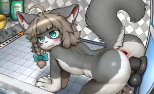 Page 26 of Lina-chan's Bath (decensored) - preview thumbnail