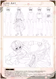 Page 18 of Sandoku Ryouran Nie Visual Fan Book - preview thumbnail