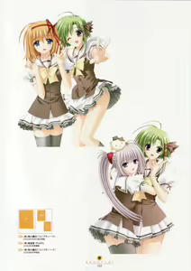 Page 106 of Shuffle! - Visual Fan Book - preview thumbnail