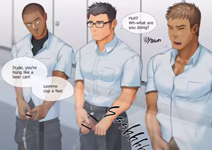 Page 2 of The man with glasses is unexpectedly big cocks - preview thumbnail