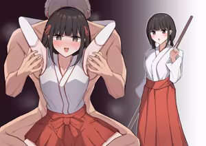 Page 5 of EX巫女バイト＋全裸差分 - preview thumbnail