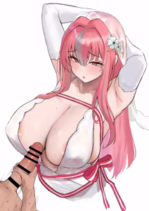 Page 16 of ケッコン衣装ブレマートンにぶっかけてパイズリさせてもらう - preview thumbnail