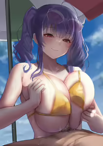 水着ポーラズリ 射精差分 — hentai manga cover on Fhentai