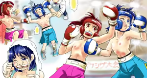 Girl vs Girl Boxing Match 4 by Taiji — hentai manga cover on Fhentai