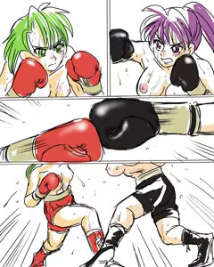 Page 7 of Girl vs Girl Boxing Match 4 by Taiji - preview thumbnail
