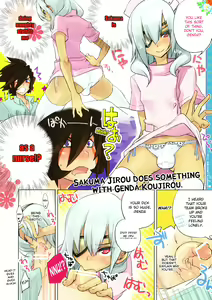 Sakuma Jirou does something with Genda Koujirou — hentai manga cover on Fhentai