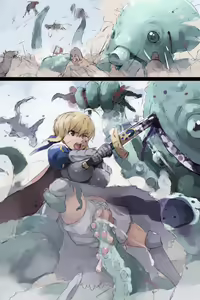 Page 15 of Shuudan Haramashi Yuuhei Shussan Bakunyuu Fate Saber - preview thumbnail