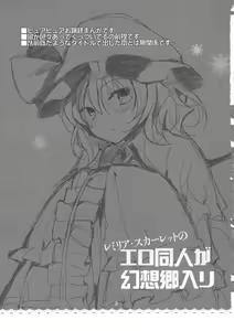 Page 3 of Remilia Scarlet no Ero Doujin ga Gensoukyou Iri - preview thumbnail