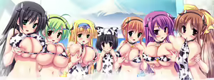 Page 235 of Honoo no Haramase "Wanpaku" Oppai Ojou-sama Gakuen ~"Mukashi no Sugata" ni Natte Onnayu Free Pass! Skirt Mekuri Houdai! Itazura Nakadashi Haramase Tengoku!~ 2/2 - preview thumbnail
