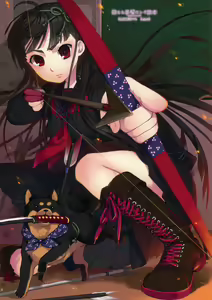 Page 12 of Moeru Kurokami Long Musume Hon - preview thumbnail