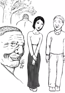Page 22 of Ai suru Otto to Sanpo suru Hitozuma e Mukerareru Yokoshima na Shisen - preview thumbnail
