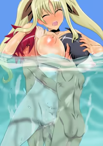 Page 15 of Poolside to Suichuu de Fate-san to Nama Sex!! - preview thumbnail