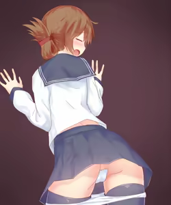 Page 13 of Omorashi Inazuma-chan - preview thumbnail