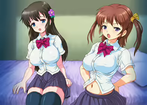 Page 10 of Namaiki Kyonyuu Imouto to Bakunyuu Shinyuu ni Hangyakushi Seishiiku suru Kimo Aniki - preview thumbnail