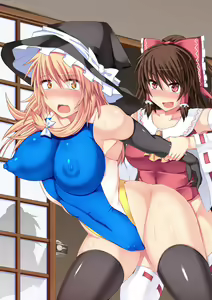 Page 10 of Reimu to Marisa no IlluCon Funtouki - preview thumbnail