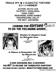 Page 25 of Onna Spy ★ Goumon Zecchou! ! - preview thumbnail