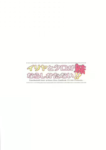 Page 2 of Illya To Kuro Ga Imouto Nara Sikatanai!! - preview thumbnail