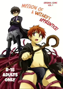 Minarai Majutsushi no Ninmu! | Mission of a Wizard's Apprentice! (decensored) - hentai manga cover image