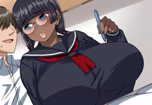 Page 48 of Bakunyuu Megane Kasshoku Iinchou! Tsurekonde Namahame Nakadashi SEX! - preview thumbnail