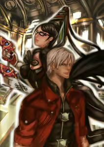 Bayonetta vs. Dante — hentai manga cover on Fhentai