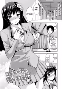 Coat no Shita no Bokura no Himitsu | Secret under the coat — hentai manga cover on Fhentai