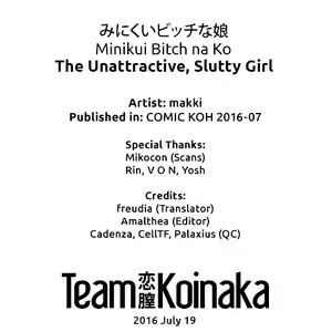 Page 27 of Minikui Bitch na Ko | The Unattractive, Slutty Girl - preview thumbnail