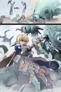 Page 16 of Shuudan Haramashi Yuuhei Shussan Bakunyuu Fate Saber - preview thumbnail